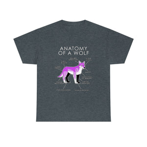 Wolf Pink - T-Shirt T-Shirt Artworktee Dark Heather S 