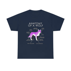 Wolf Pink - T-Shirt T-Shirt Artworktee Navy Blue S 