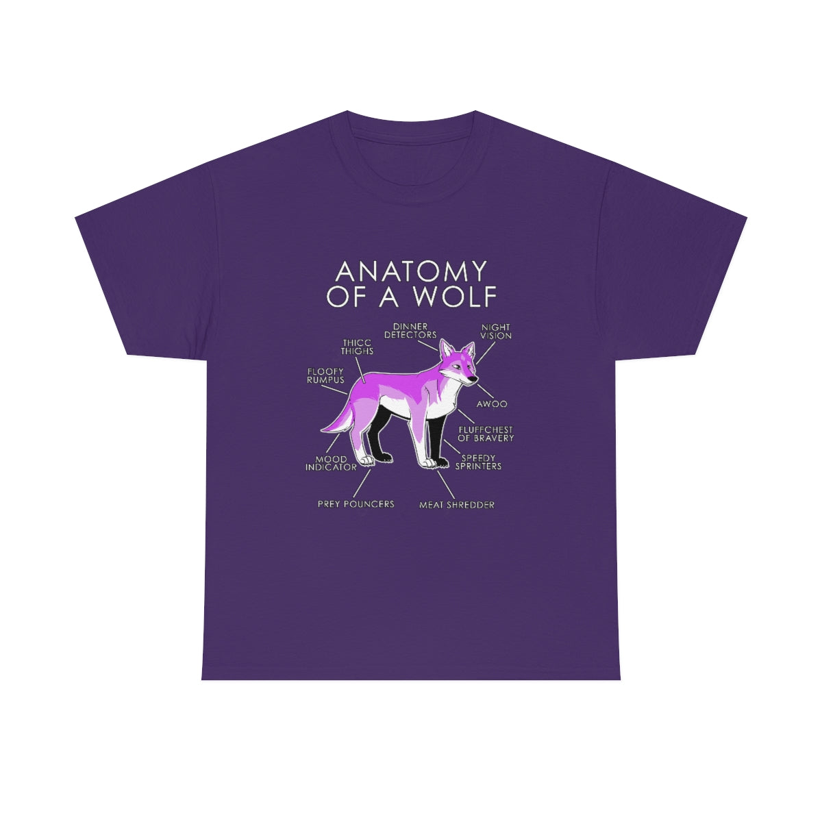 Wolf Pink - T-Shirt T-Shirt Artworktee Purple S 