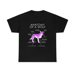 Wolf Pink - T-Shirt T-Shirt Artworktee Black S 