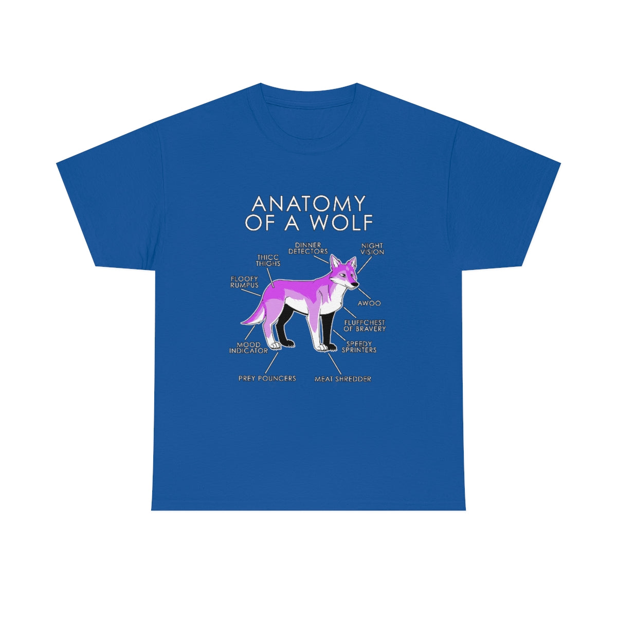 Wolf Pink - T-Shirt T-Shirt Artworktee Royal Blue S 