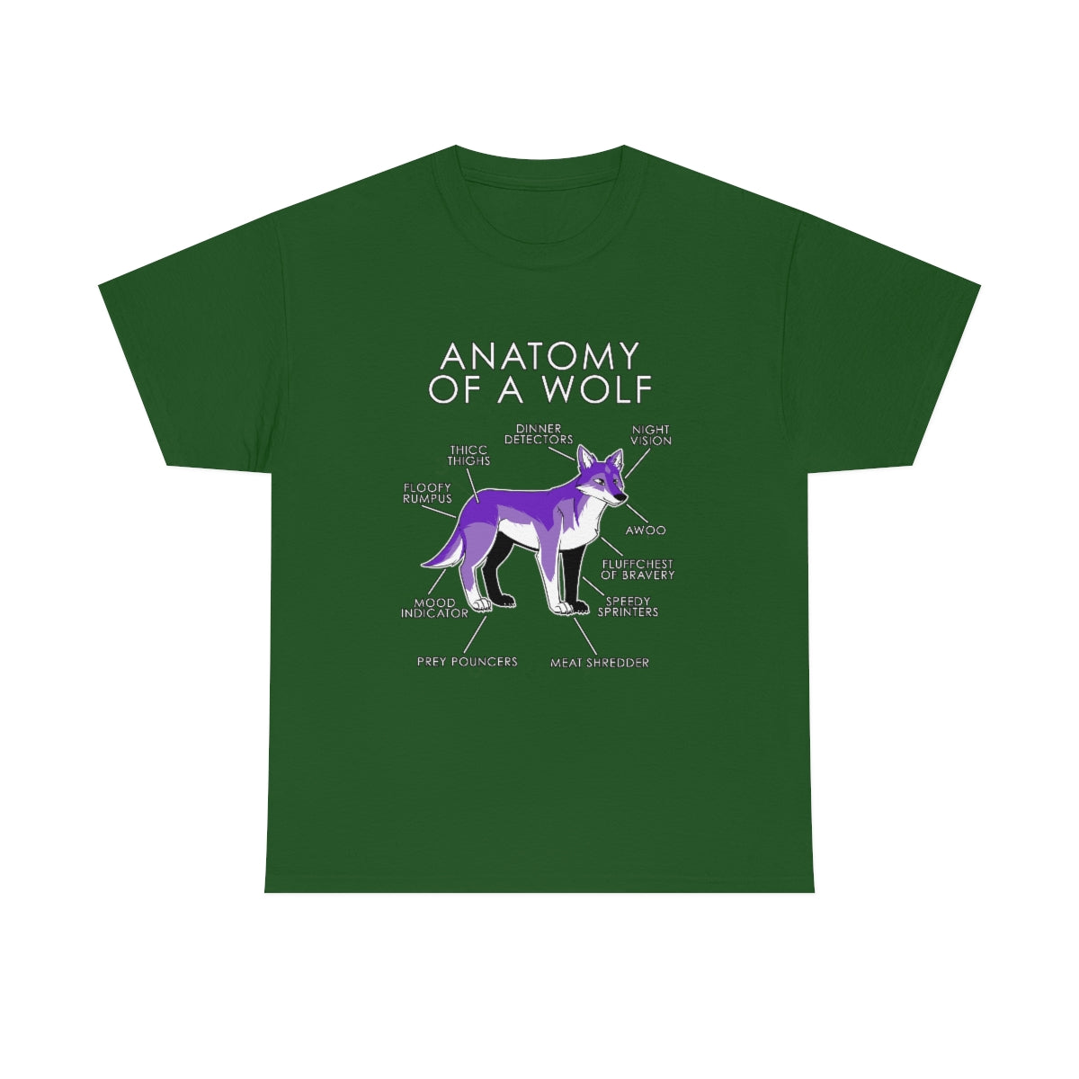 Wolf Purple - T-Shirt T-Shirt Artworktee Green S 