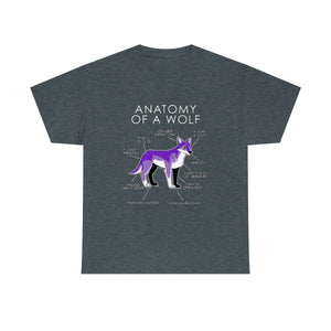 Wolf Purple - T-Shirt T-Shirt Artworktee Dark Heather S 