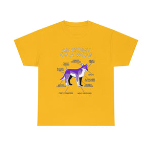 Wolf Purple - T-Shirt T-Shirt Artworktee Gold S 