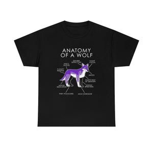 Wolf Purple - T-Shirt T-Shirt Artworktee Black S 