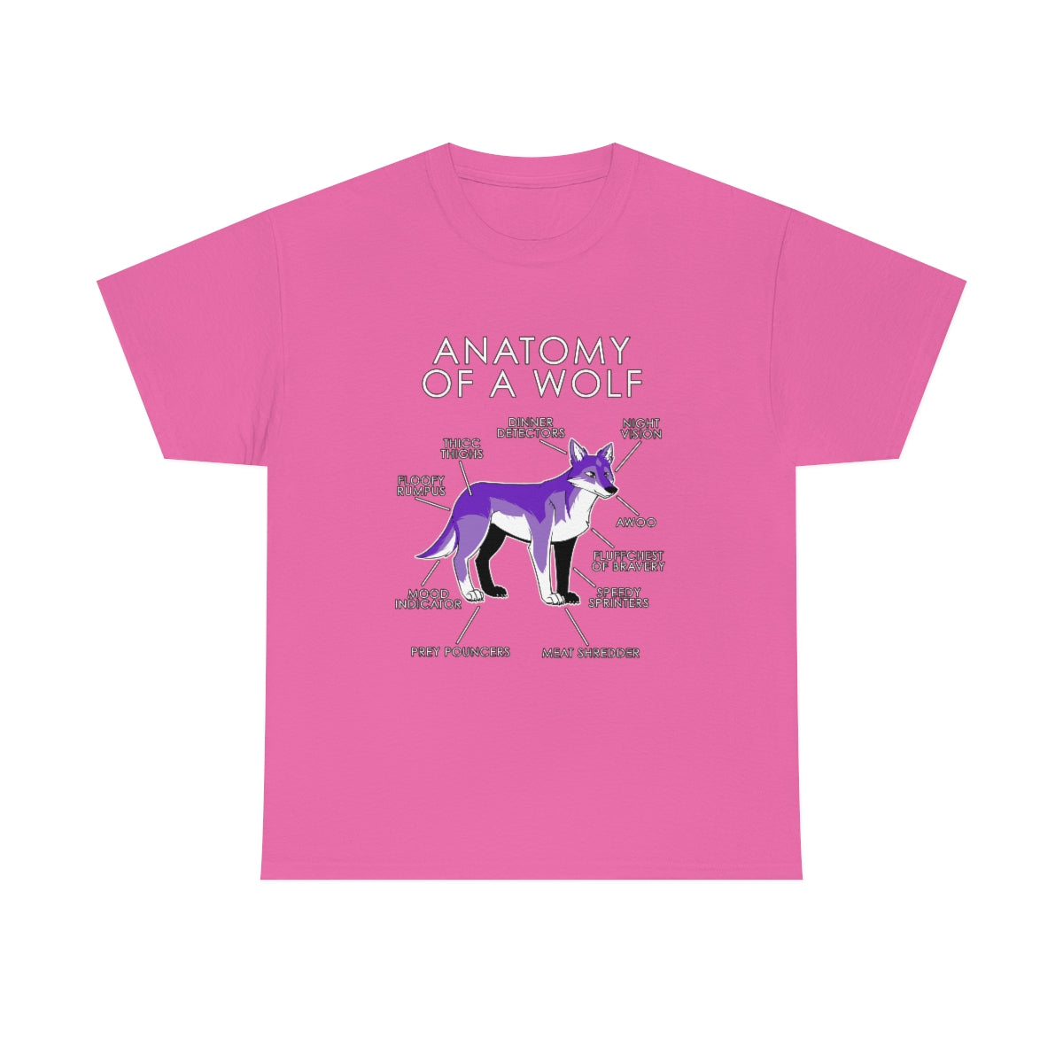 Wolf Purple - T-Shirt T-Shirt Artworktee Pink S 