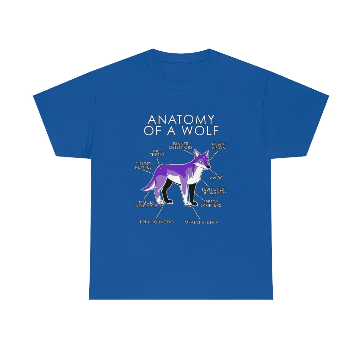 Wolf Purple - T-Shirt T-Shirt Artworktee Royal Blue S 