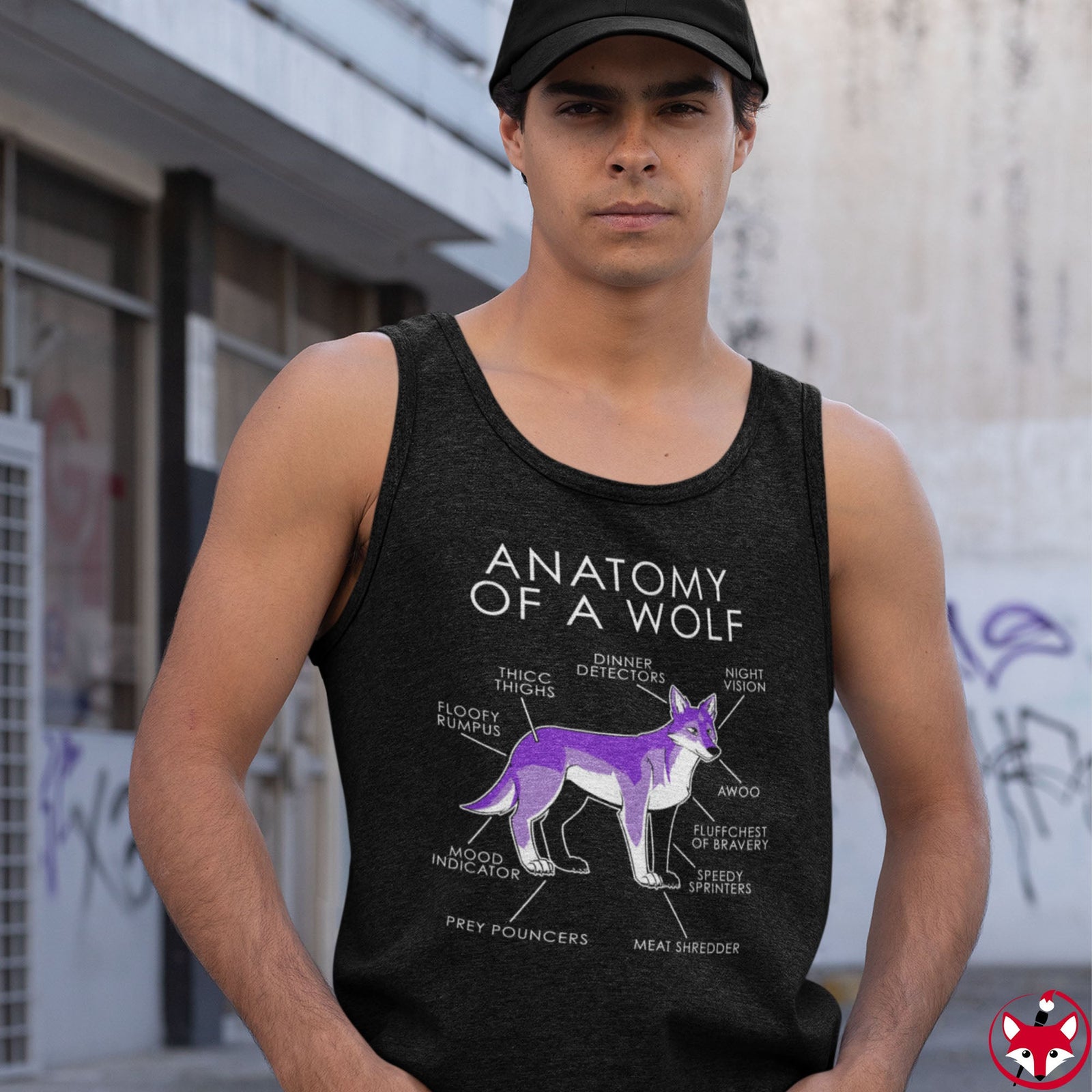 Wolf Purple - Tank Top Tank Top Artworktee 
