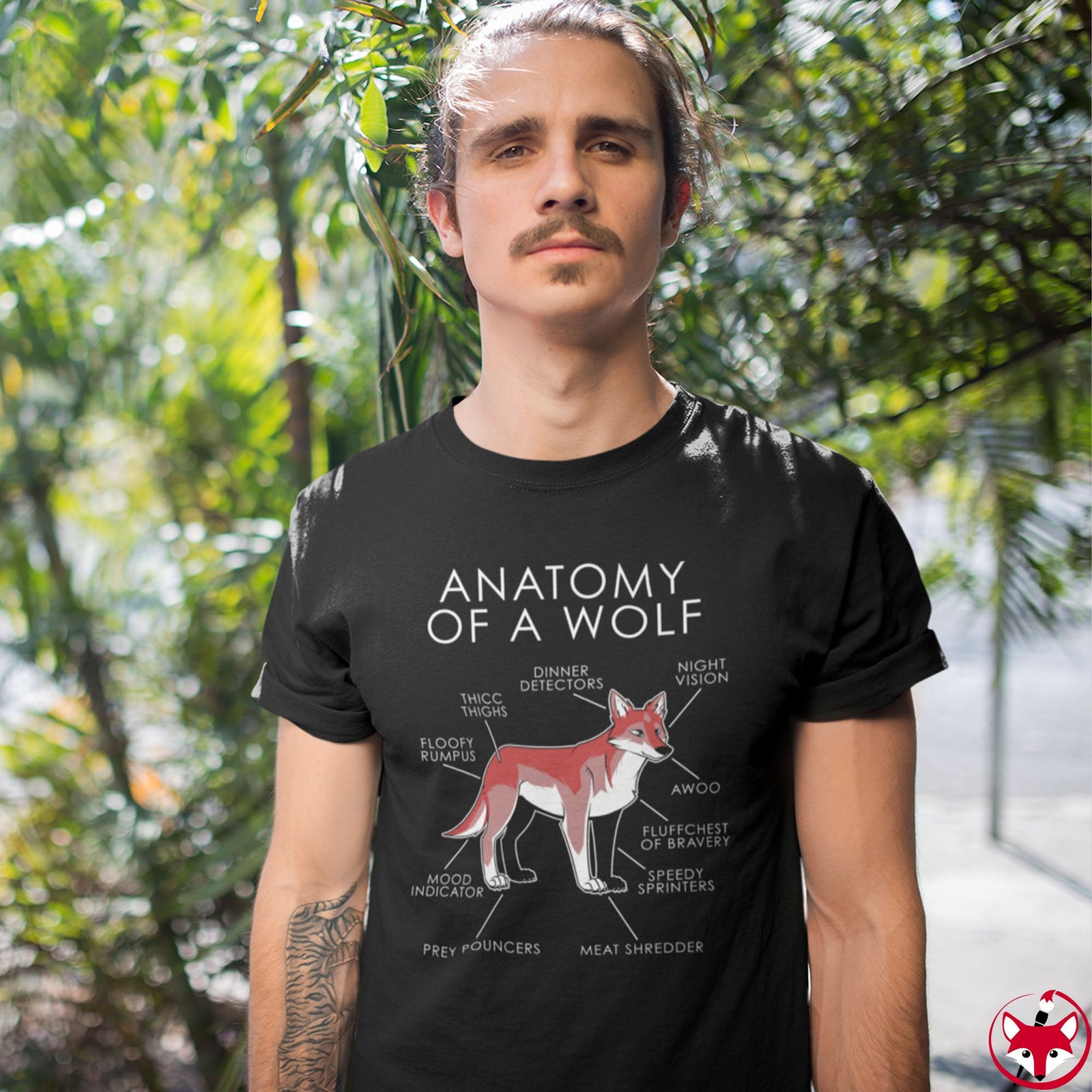 Wolf Red - T-Shirt T-Shirt Artworktee 