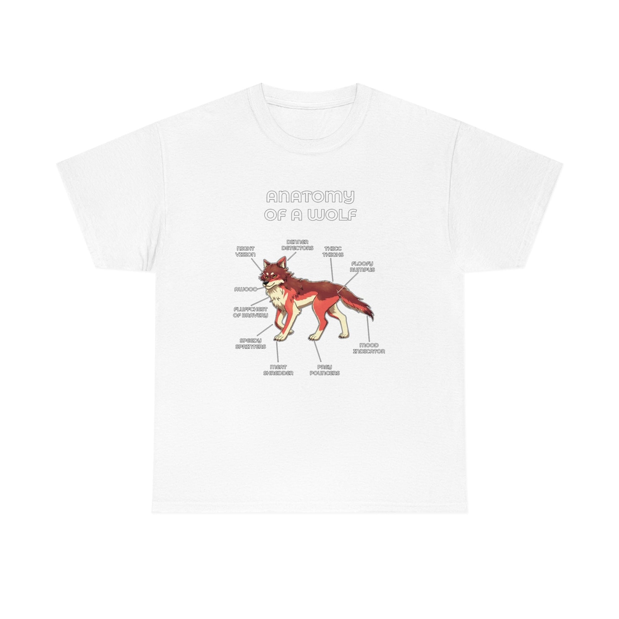 Wolf Red - T-Shirt T-Shirt Artworktee White S 