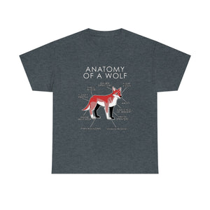 Wolf Red - T-Shirt T-Shirt Artworktee Dark Heather S 