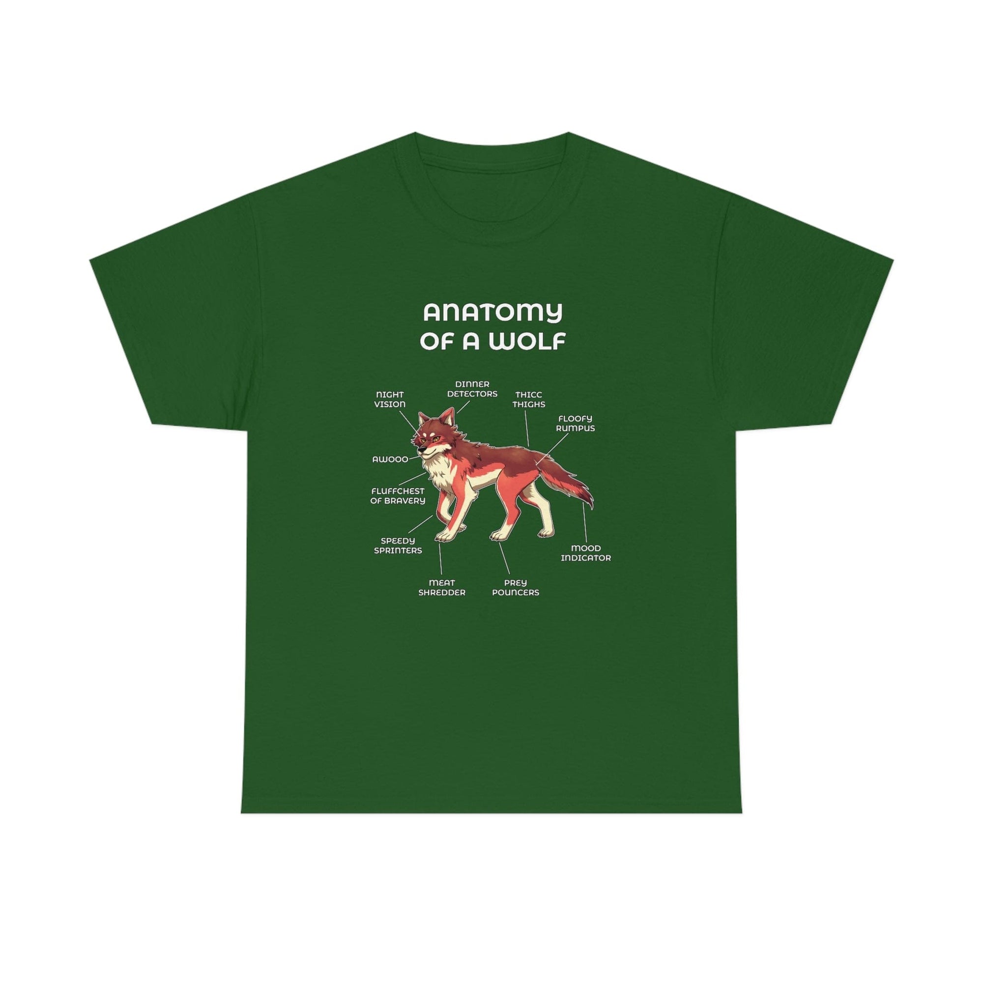 Wolf Red - T-Shirt T-Shirt Artworktee Green S 