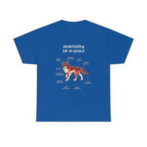 Wolf Red - T-Shirt T-Shirt Artworktee Royal Blue S 