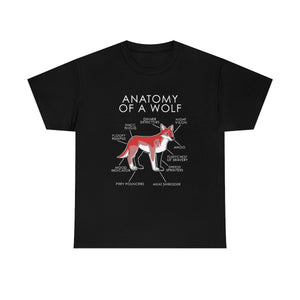 Wolf Red - T-Shirt T-Shirt Artworktee Black S 
