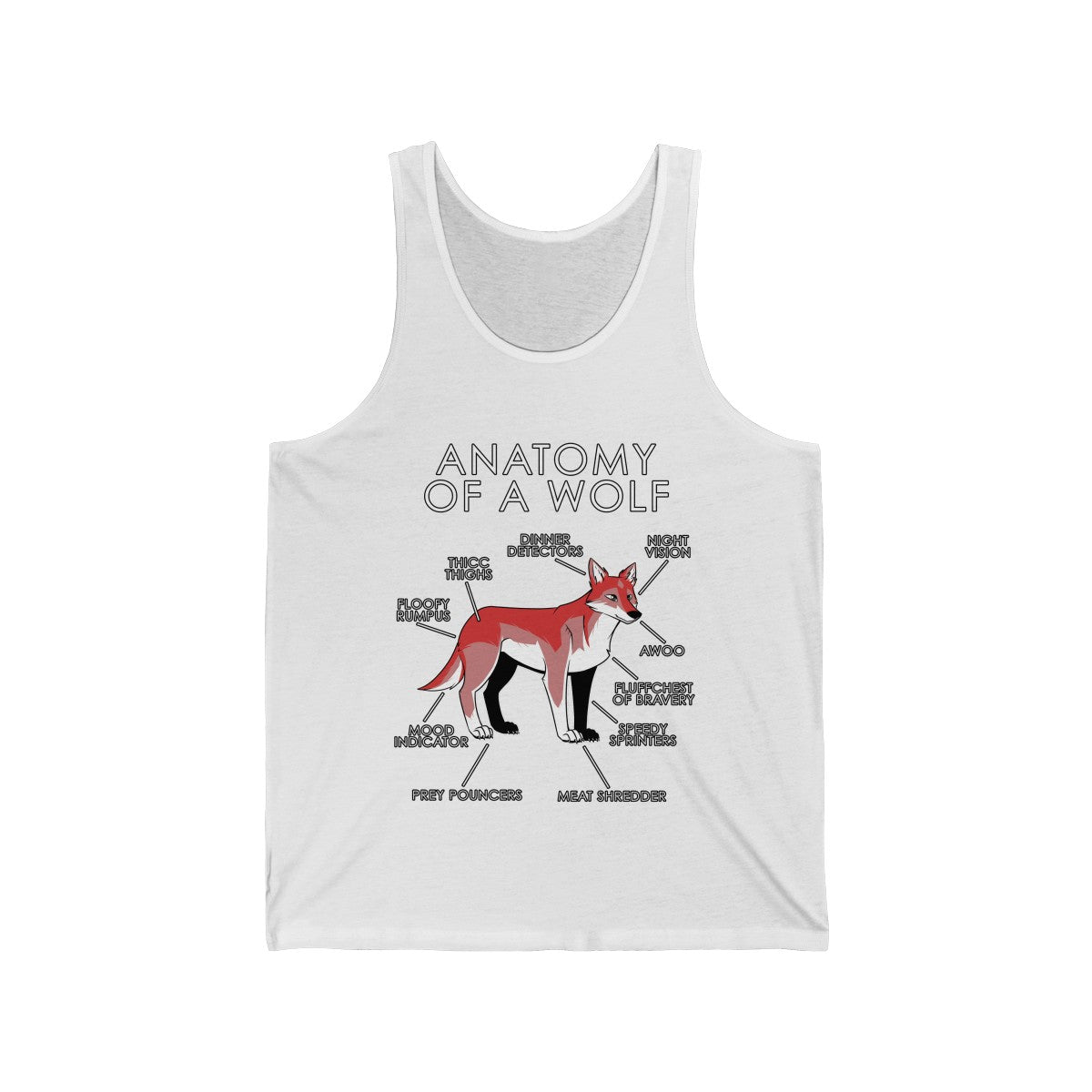 Wolf Red - Tank Top Tank Top Artworktee White XS 