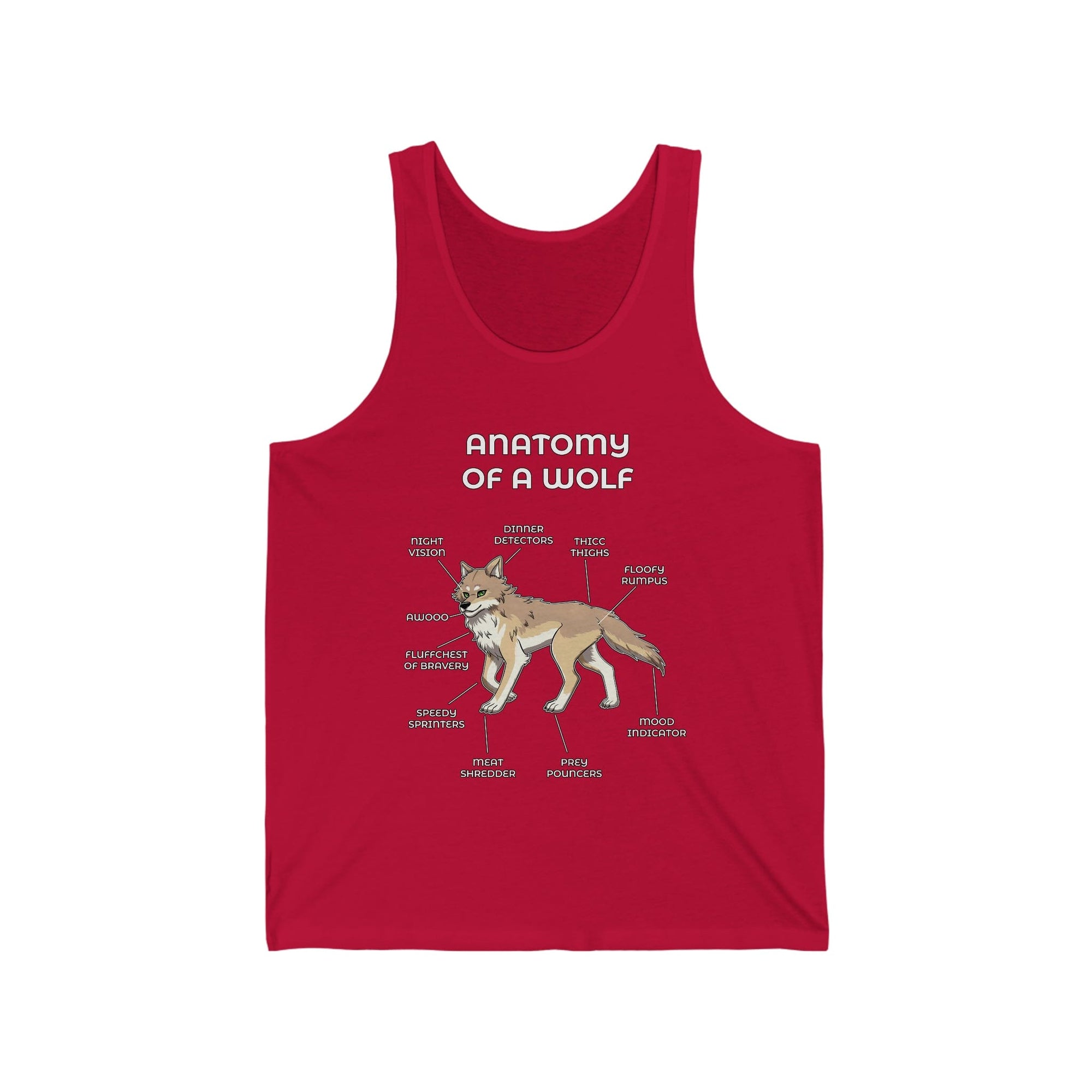 Wolf Sand - Tank Top Tank Top Artworktee Red XS 