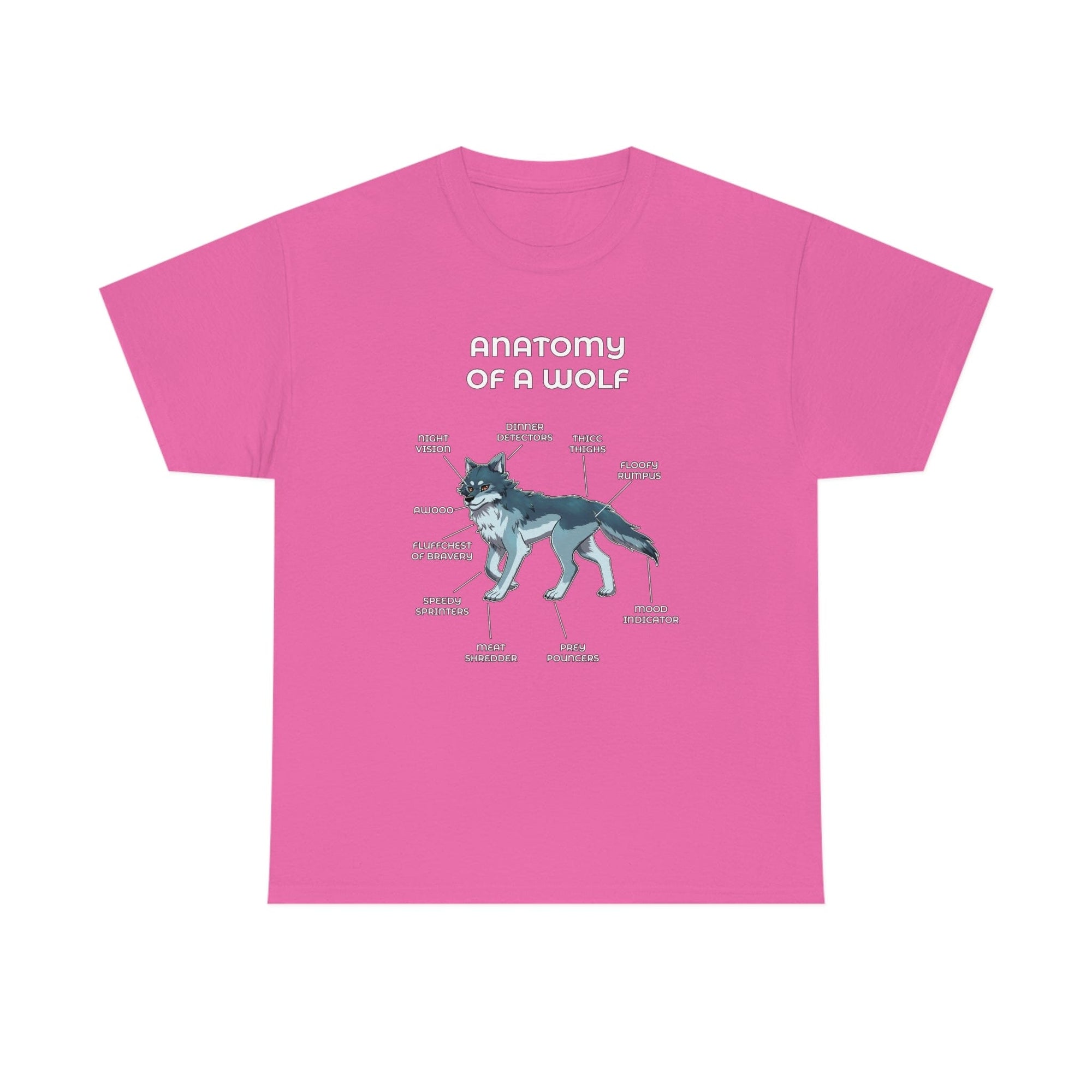 Wolf Silver Blue - T-Shirt T-Shirt Artworktee Pink S 