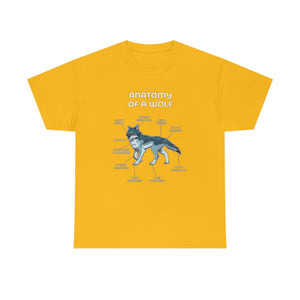 Wolf Silver Blue - T-Shirt T-Shirt Artworktee Gold S 