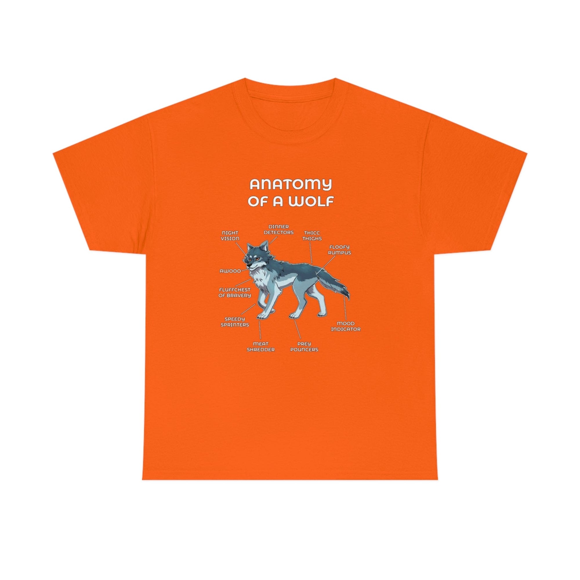 Wolf Silver Blue - T-Shirt T-Shirt Artworktee Orange S 