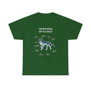 Wolf Silver Blue - T-Shirt T-Shirt Artworktee Green S 