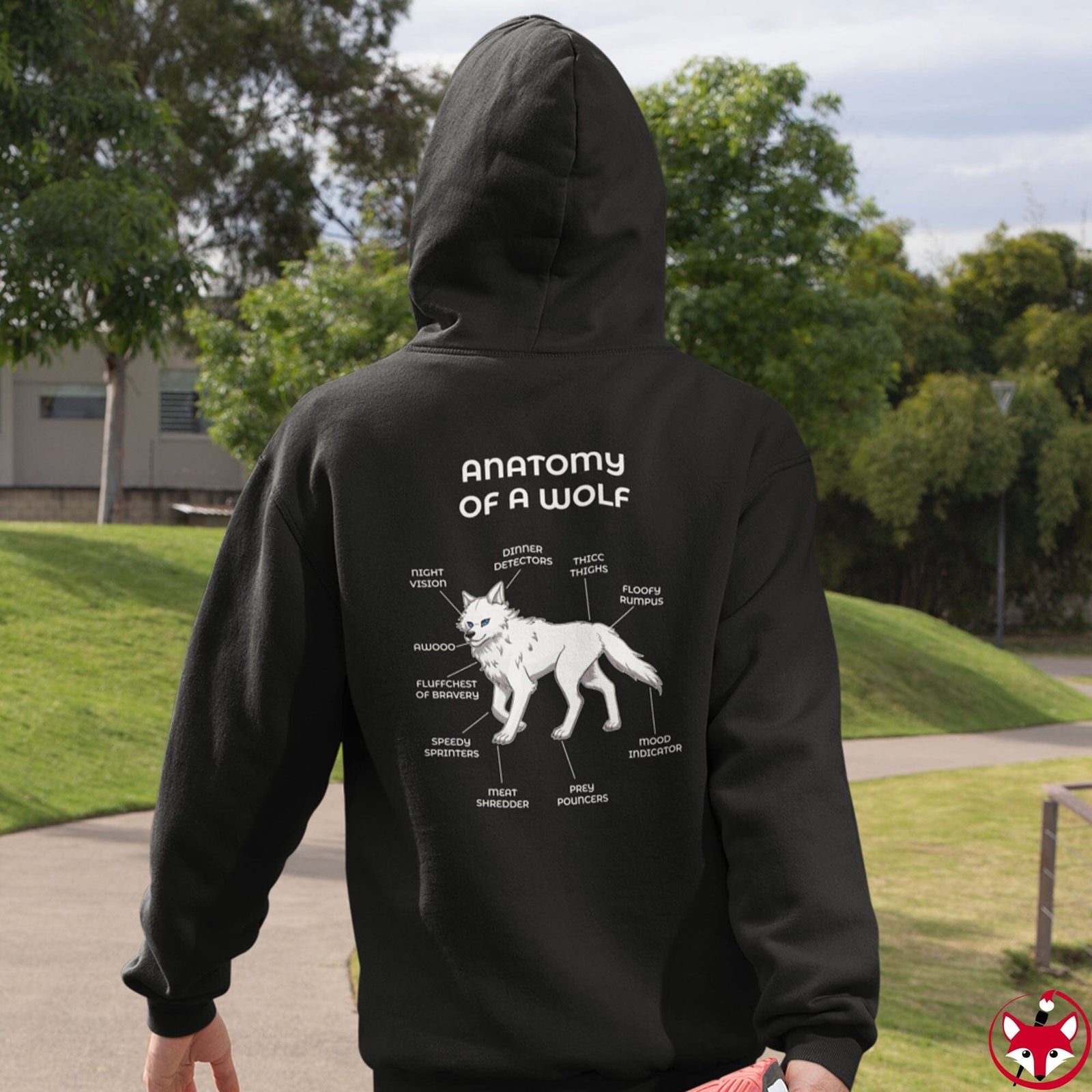 Wolf White - Hoodie Hoodie Artworktee 