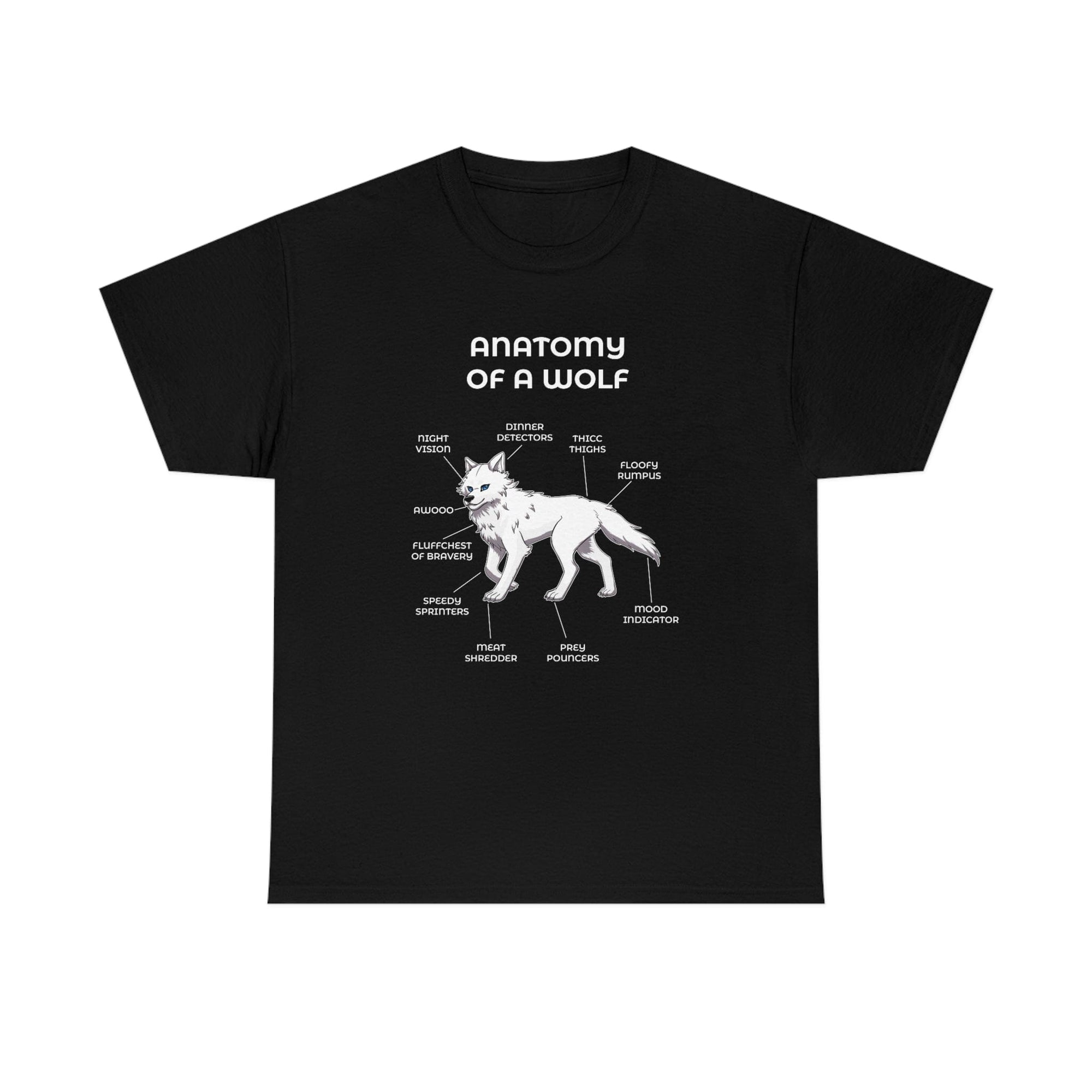 Wolf White - T-Shirt T-Shirt Artworktee Black S 
