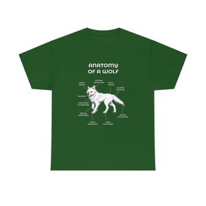 Wolf White - T-Shirt T-Shirt Artworktee Green S 