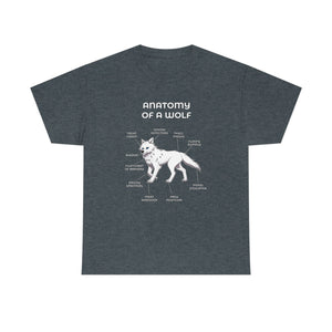 Wolf White - T-Shirt T-Shirt Artworktee Dark Heather S 