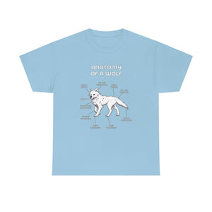 Wolf White - T-Shirt T-Shirt Artworktee Light Blue S 