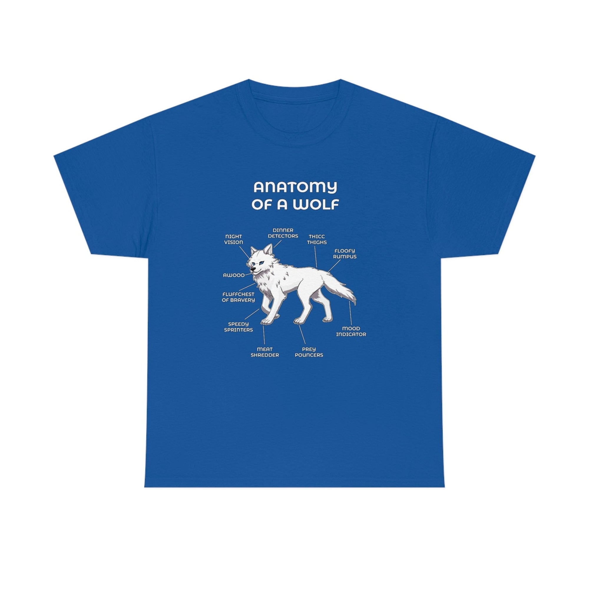 Wolf White - T-Shirt T-Shirt Artworktee Royal Blue S 