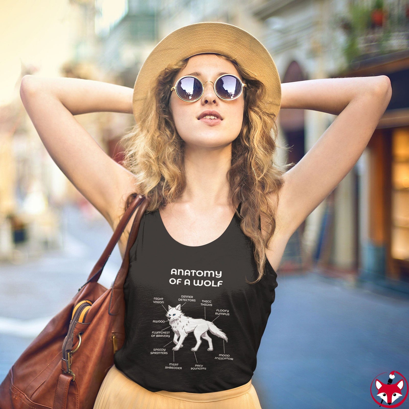 Wolf White - Tank Top Tank Top Artworktee 