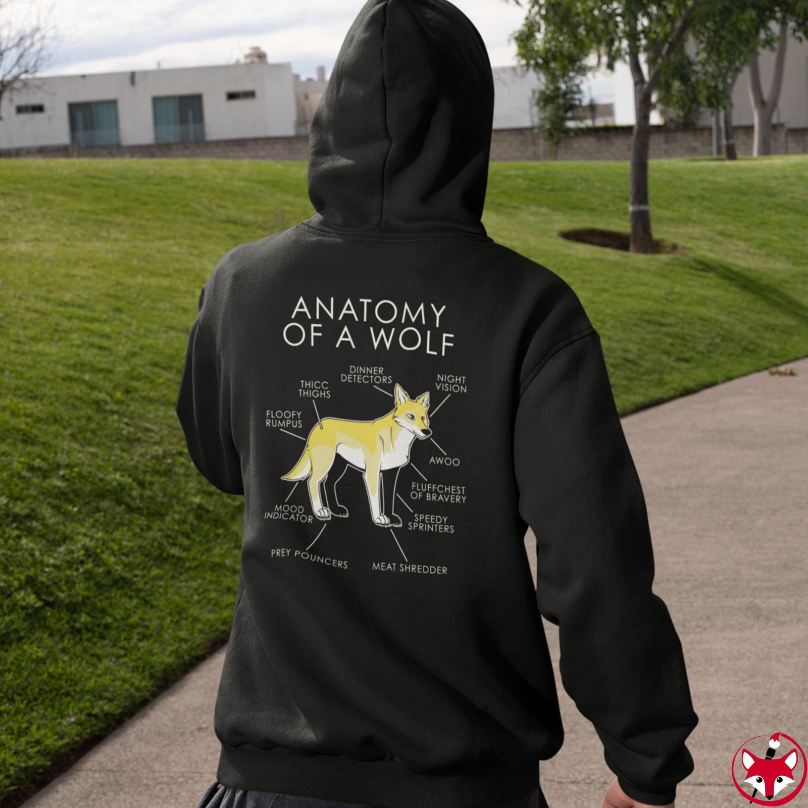 Wolf Yellow - Hoodie Hoodie Artworktee 