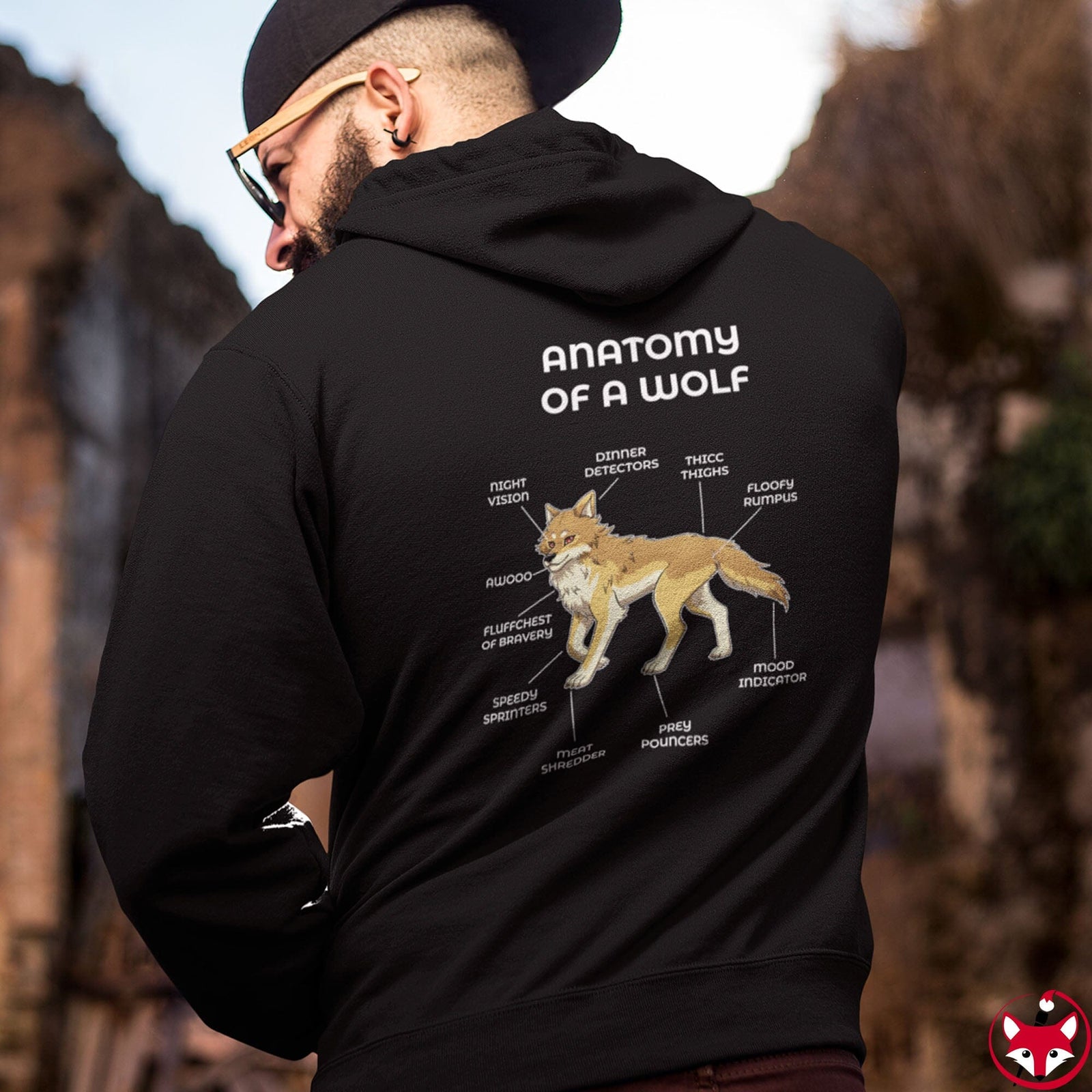 Wolf Yellow - Hoodie Hoodie Artworktee 