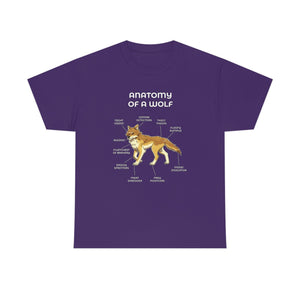 Wolf Yellow - T-Shirt T-Shirt Artworktee Purple S 
