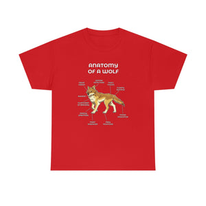 Wolf Yellow - T-Shirt T-Shirt Artworktee Red S 