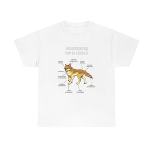 Wolf Yellow - T-Shirt T-Shirt Artworktee White S 