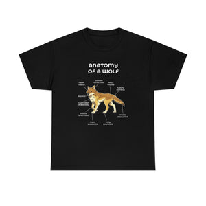 Wolf Yellow - T-Shirt T-Shirt Artworktee Black S 