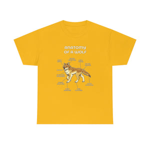 Wolf Yellow - T-Shirt T-Shirt Artworktee Gold S 