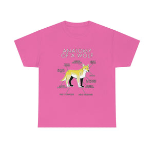 Wolf Yellow - T-Shirt T-Shirt Artworktee Pink S 