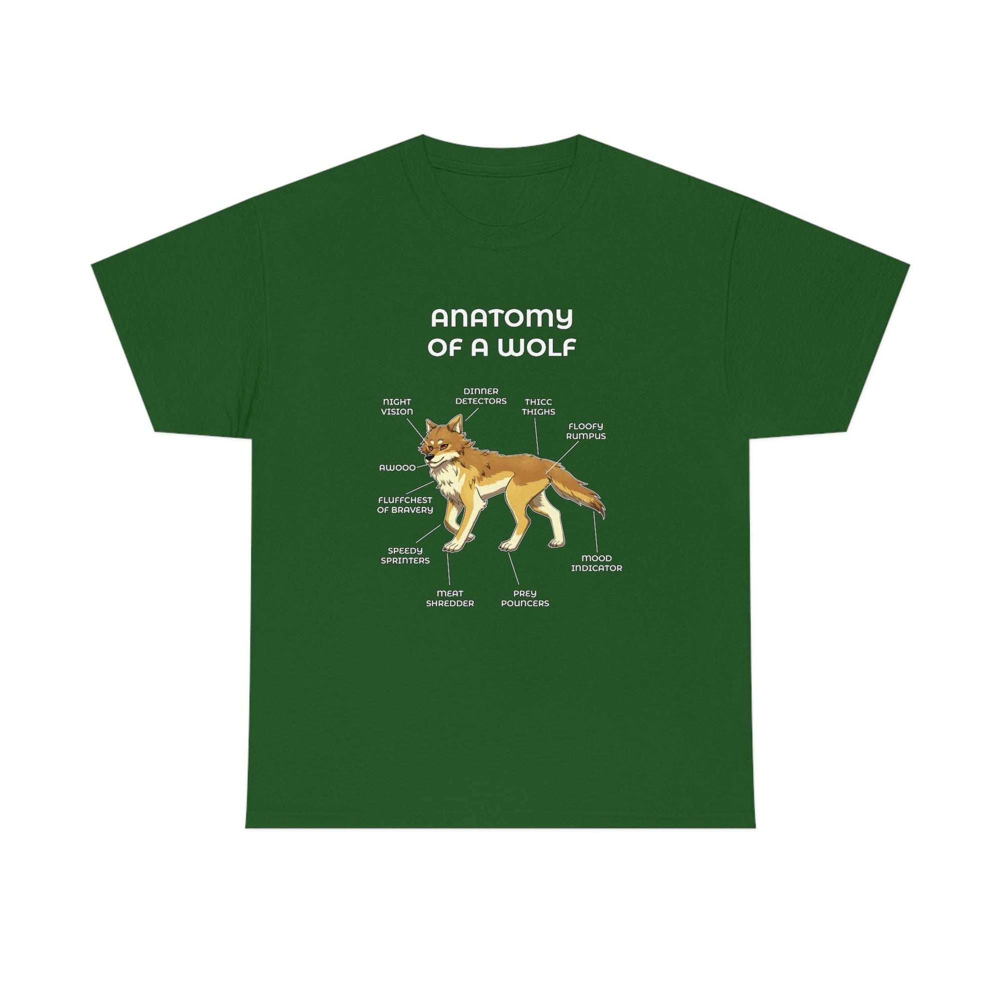 Wolf Yellow - T-Shirt T-Shirt Artworktee Green S 