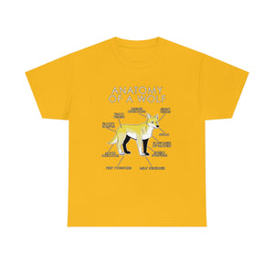 Wolf Yellow - T-Shirt T-Shirt Artworktee Gold S 