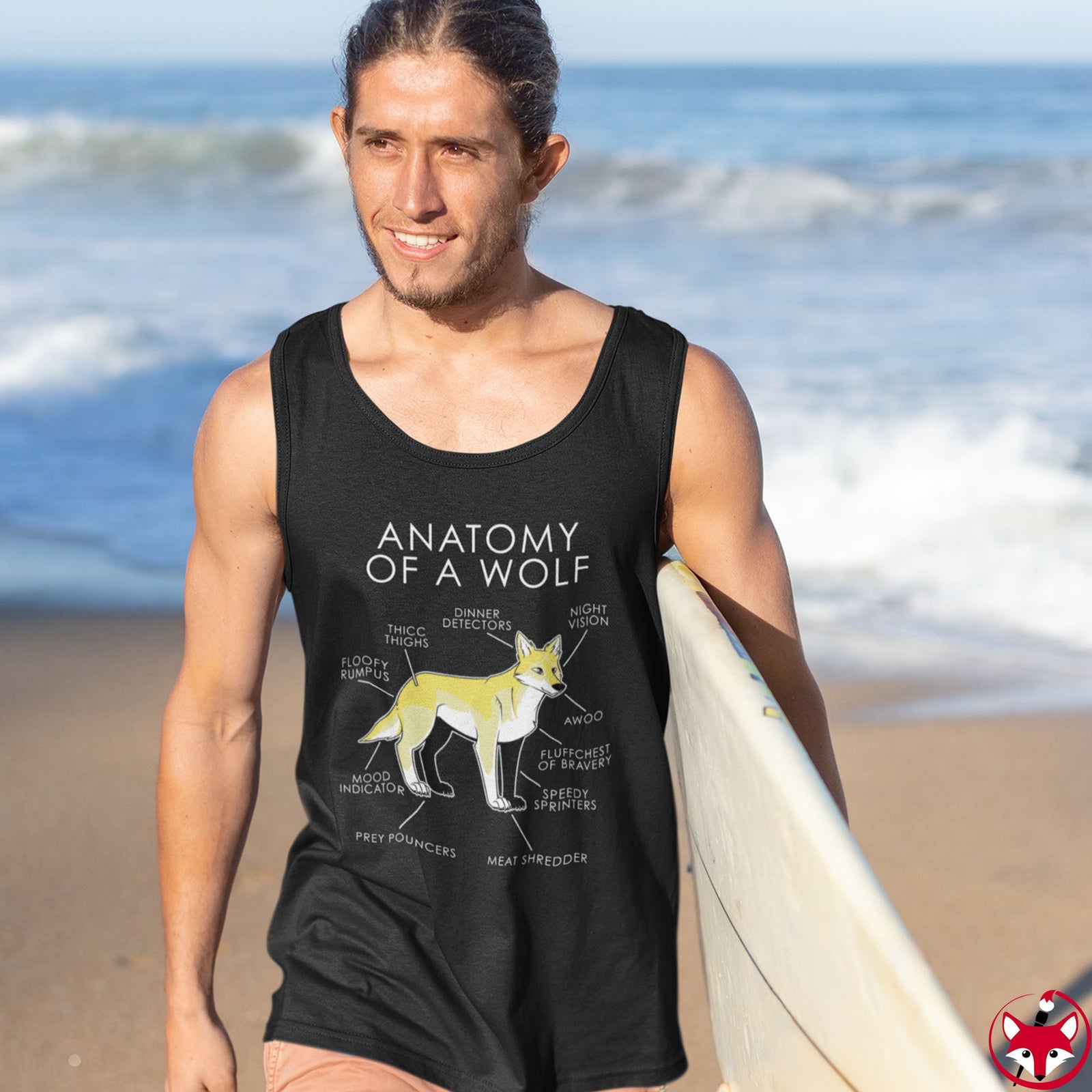 Wolf Yellow - Tank Top Tank Top Artworktee 