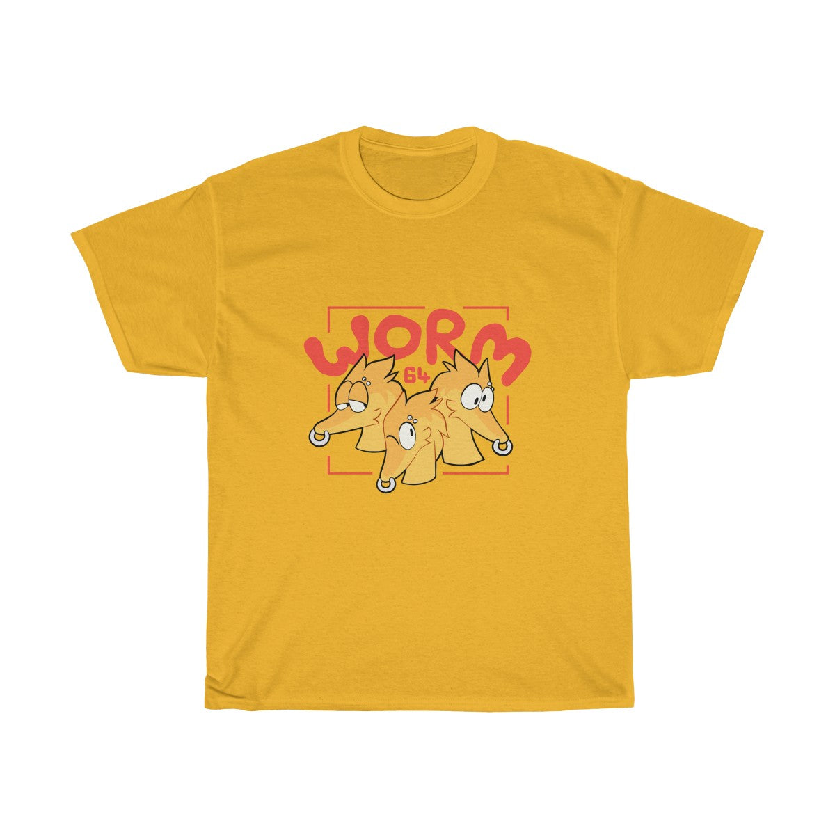 Worm 64 - T-Shirt T-Shirt Motfal Gold S 