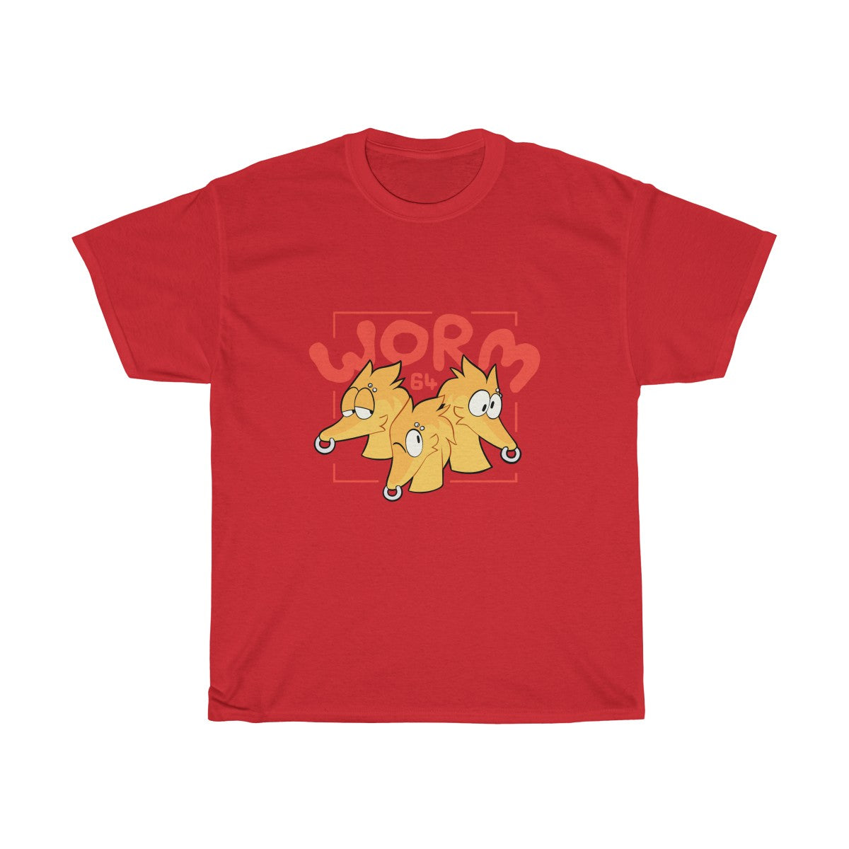 Worm 64 - T-Shirt T-Shirt Motfal Red S 