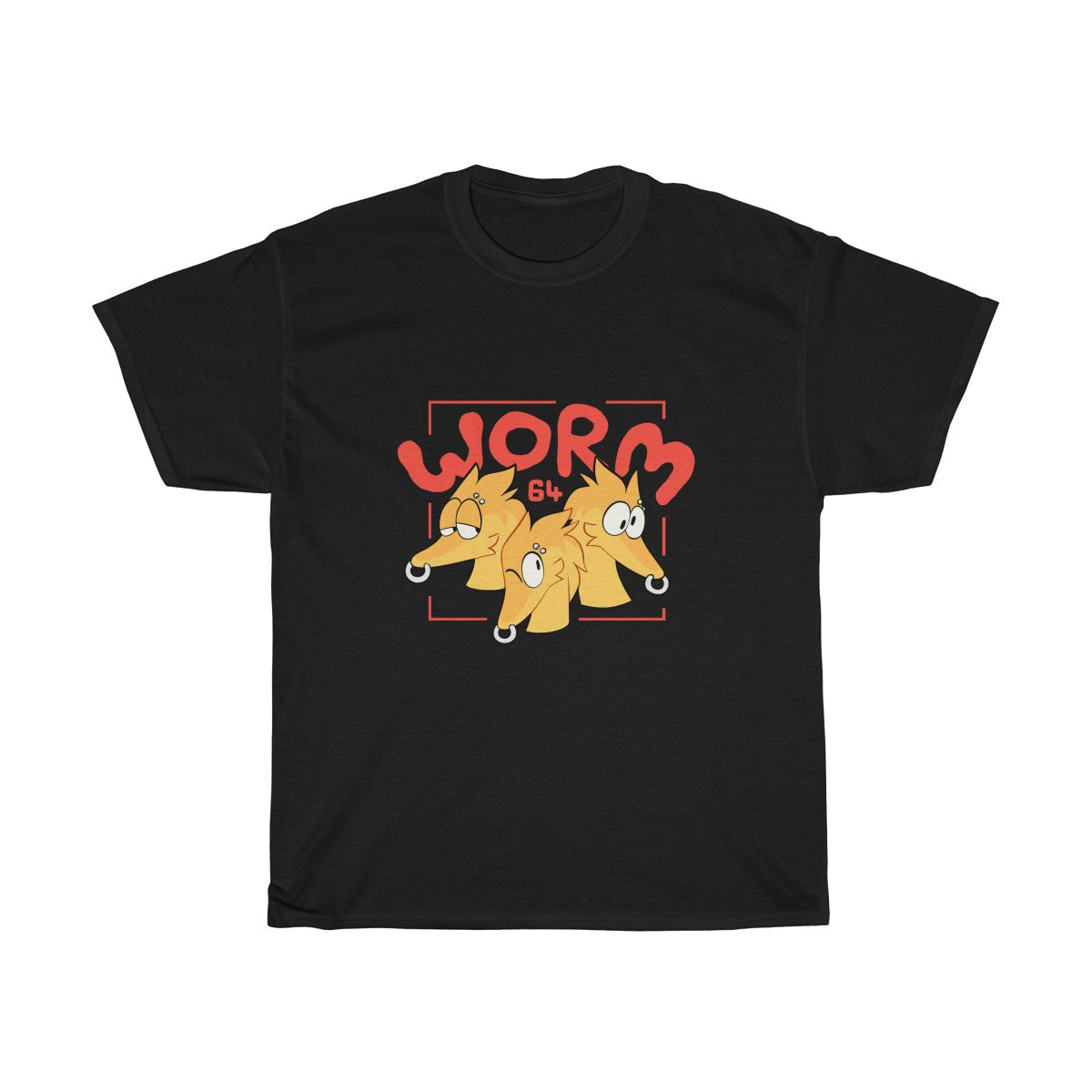 Worm 64 - T-Shirt T-Shirt Motfal Black S 
