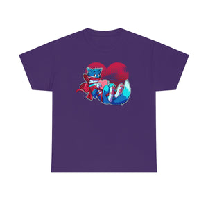 Wrapped Heart - T-Shirt T-Shirt Artworktee Purple S 
