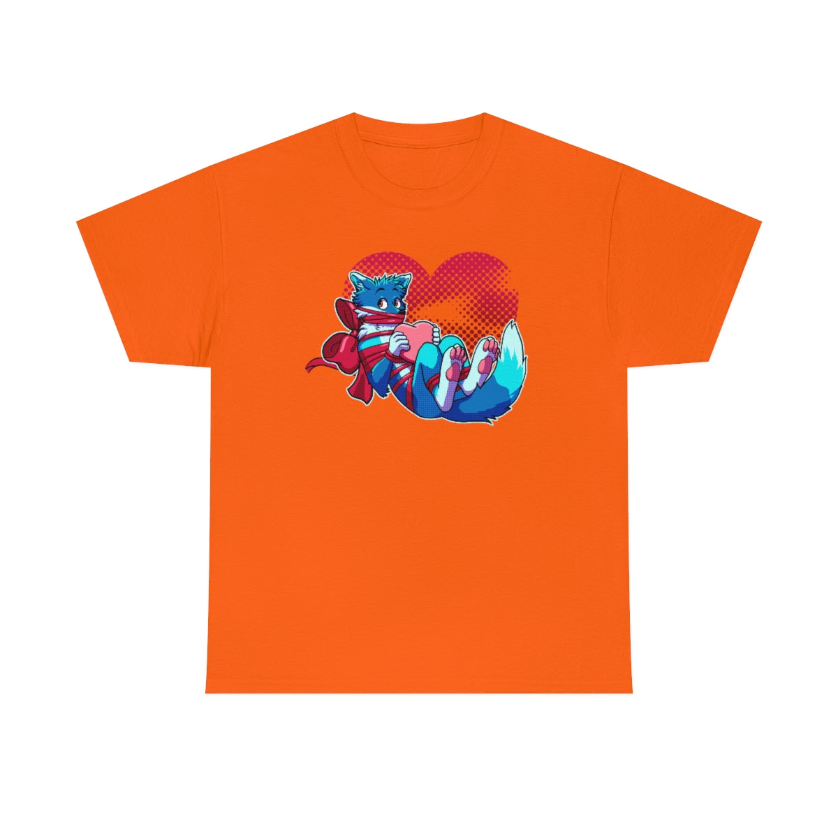 Wrapped Heart - T-Shirt T-Shirt Artworktee Orange S 