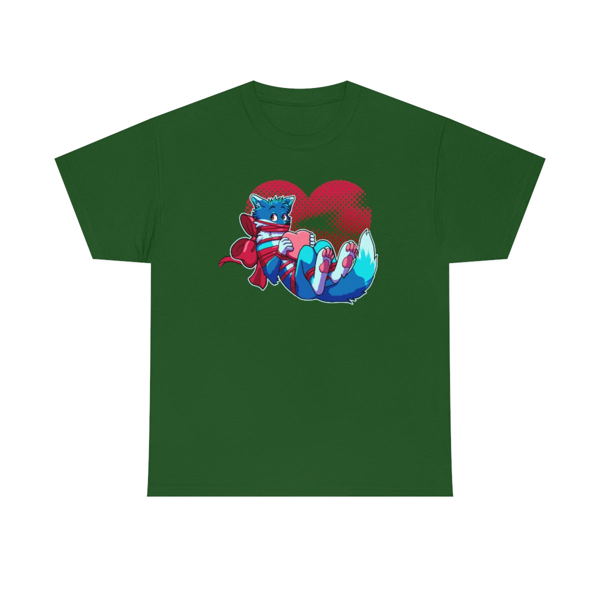 Wrapped Heart - T-Shirt T-Shirt Artworktee Green S 