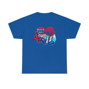 Wrapped Heart - T-Shirt T-Shirt Artworktee Royal Blue S 