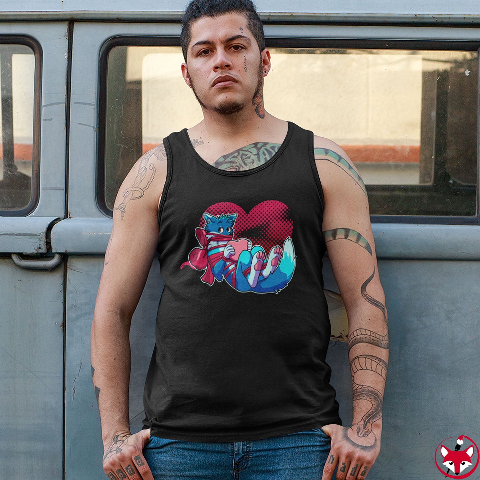 Wrapped Heart - Tank Top Tank Top Artworktee 